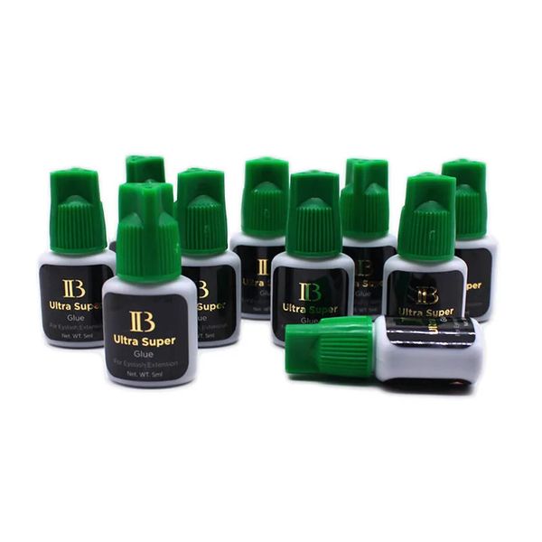 Corea Original IB Ultra Super Glue para extensiones de pestañas 5 ml Professional IB Green Cap Glue False ADHESIVO Herramientas de maquillaje 240426