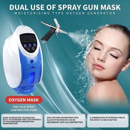 Jet d'oxygène coréen Technologie du visage Masque de thérapie faciale Vaporisateur d'eau à dôme O2to Derm Hydrogène Oxygène Petite bulle soins de la peau Lifting du visage équipement de beauté