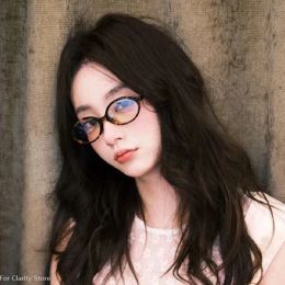 Korea rétro verres ovales encadre les femmes belles instes sans maquillage verres natures hommes lunettes de lunettes décoratives mignonnes