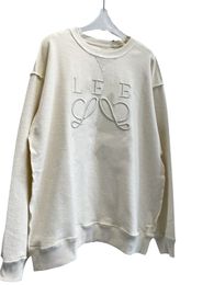 Korea Round Neck sweatshirt voor mannen en vrouwen brief borduurparen pullover top