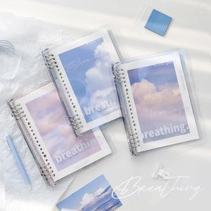 Corée simplicité ciel nuages reliure à spirale cahiers esthétique Ins Style mignon épaissi main livre bloc-notes étudiant fournitures scolaires