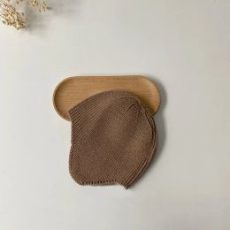 Corea de color sólido Baby Baby Baby Baby Babet Gonnet Kids Knited Knited Hat Autumn Winter Baby Baby Photography Props