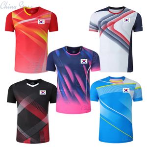 Korea Sport T-shirts hommes femmes Tennis Top Tee Girls Badminton Jerseys Children Table Vêtements Fitness Grym Sport Vêtements 240402