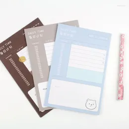 Mémo de papeterie Corée Mémo Planificateur de jour Mini Notebook pour les camarades de classe des étudiants Plan d'autocollants cadeaux