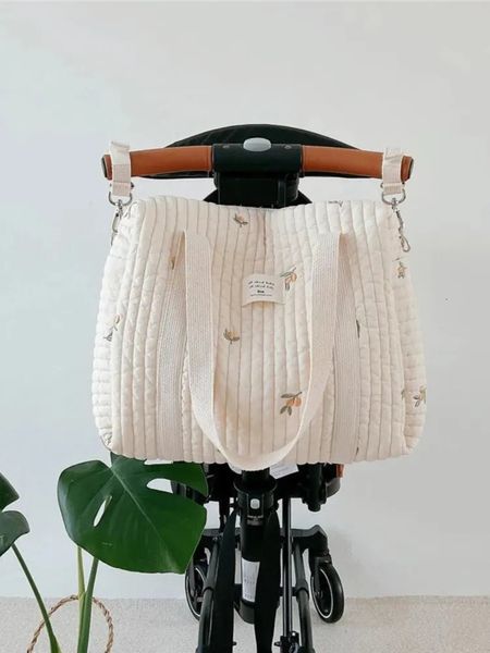 Sac à couches de soins pour bébé de style coréen maman broderie monteproïcée montepointe de la poussette monte