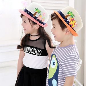 Corée Style mignon enfants tricoté coton chapeaux garçon et fille dessin animé petits hauts chapeaux multicolore