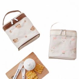 Korea Stijl Waterdichte Lunchbox Pack Draagbare Geïsoleerde Canvas Lunch Tas Koeler Thermische Voedselopslag Picknick Zakken Voor Vrouwen Kinderen O2oo #