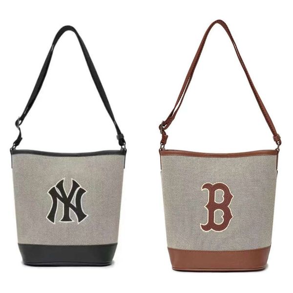 Coréen 23 nouveau sac fourre-tout en toile MLB sac à bandoulière vintage NY Yankees sac à bandoulière à main