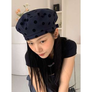 Béret coréen 23ss New Wave Point réglable pour femmes au printemps et à l'été, chapeau de peintre Unique polyvalent, doux et fin