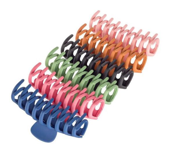 Pinces à cheveux coréennes de 4.33 pouces, grandes pinces à cheveux mates, épingle à cheveux pour femmes et filles, Barrette, accessoires pour cheveux