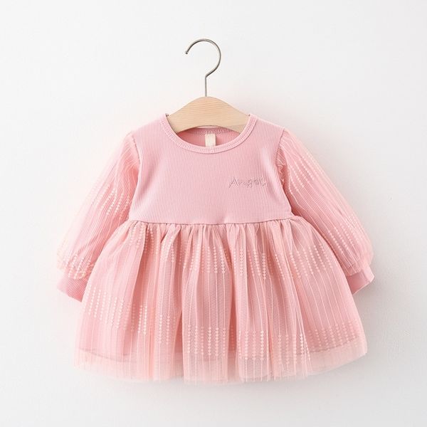 Coréen Bébé Filles Tulle Robe Enfants À Niveaux Princesse Tutu Vêtements Robe pour Enfant Costume 210529