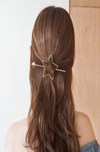 Korean Barret Star Heart Design Metal Pearl Hair Clips For Women Hair Accessories Gold Hairpin Heart Star Hoofdbandhouder6832518