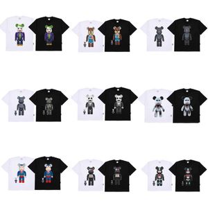 T-shirt à manches courtes pour hommes et femmes, Costume de styliste de marque coréenne, ours violent poivre Mone, édition ample