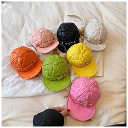 Enfants coréens 3D Baseball Cap Changement Poursier Personnalité Fashion Accessoires Chaîne Crossbody Sac pour garçons filles mignons enfants Cool Hat Zero portefeuille F1723