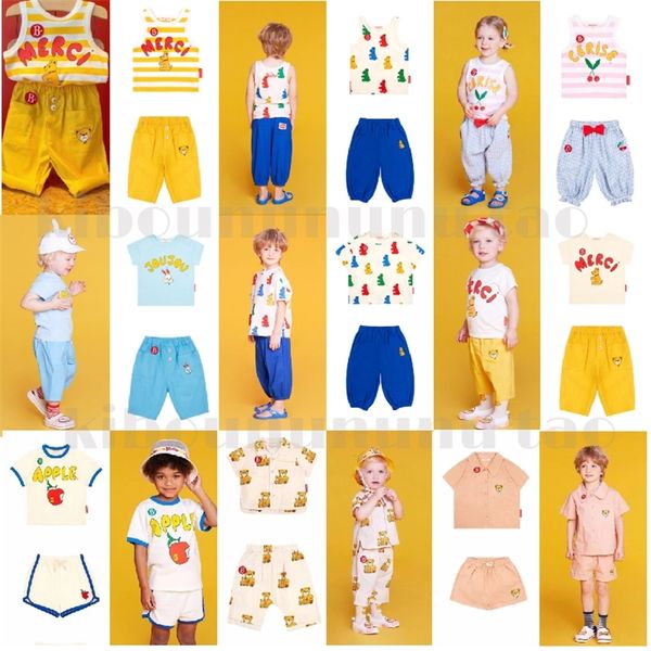 Vêtements pour enfants coréens ins vent bébés garçons et filles été pantalons minces vêtements pour enfants 220714