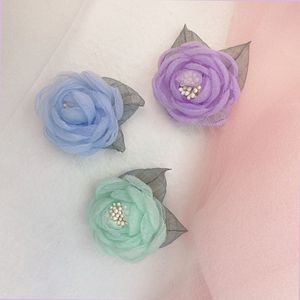 Koreaanse doek kunst stof bloem broche pins corsage jurk shirt kraag badge mode broches voor vrouwen sieraden accessoires