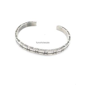 Dongdamen coréen design avancé Stripe Stripe Fine 925 Bracelet en argent sterling bijoux de mode cool