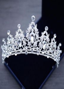 Coréen Elegant Princess Crystal Tiaras Crowns Band Big Rhinestone Love Prom Crown Party Accessories Diadem Hair Jewelry New7598737