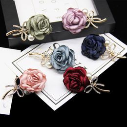 Coréen tissu fleur broches pour femmes costume pull épinglettes manteau Cardigan Corsage mode bijoux accessoires