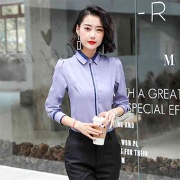 Korean Fashion Chiffon Women Shirts Office Lady Dames Blouses Striped Plus Size 5xl Dames Tops and Blouses Femininas Elegante 210401