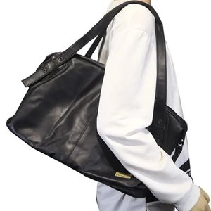 Bolsas para computadora portátil de diseño de moda coreana de moda para hombres Messenger de hombro de cuero de viaje masculino para el hombre 240410