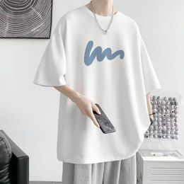 Fashion coréenne Lettre drôle imprime les t-shirts d'été harajuku occasionnel en liberté oversize femmes à manches courtes tops t-shirts 240506