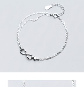 Bracelet de fête en argent pour femmes, mode coréenne, créatif, Simple, Double couche, bijoux réglables