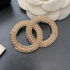 Koreaanse geometrische gouden broche paleisstijl geschenk micro diamant ingelegd oma sieraden broche nieuwe stijl