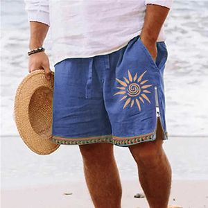 Koreaanse hot stamping 2023 nieuwe heren katoenen casual shorts zomerstrandbroek