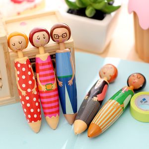 Koreaanse Japanse Briefpapier Kawaii Cartoon Pop Balpen Groothandel Korte Dikke Leuke Pepput Speelgoed Balpen