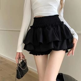 Corea Kawaii Mini faldas Mujeres Harajuku Sexy Balletcore Cake Skirt Y2K Fashion Patchwork de alta cintura Lolita Aline Ruffle 240416