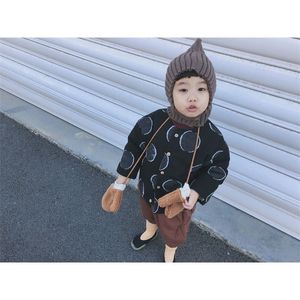 Coréen Enfants Filles Garçons Épaissir Lin Vestescoat Vintage Dot Motif Mode Enfants Vêtements LJ201125