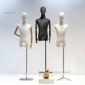 Mannequins masculins coréens accessoires de vêtements pour hommes du haut du corps