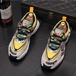 Koreaanse mannen kleurrijke tijversie van lopende sport casual jeugd mode persoonlijkheid ademende schoenen d2h27 8a34e