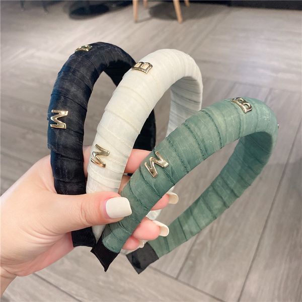 Nuevas diademas coreanas, estilo a la moda, aro para el pelo, diseño clásico, pinza para el pelo con letras para mujer, accesorios de regalo Premium, joyería para el cabello