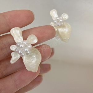 Korean Resin Flower Stud oorbellen voor vrouw