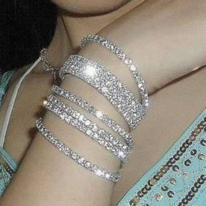 Korean s Yiwu Fashion Super Flash volledige diamant single row elastische armband uper ingle