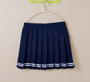 Koreaans schooluniform voor meisjes geplooide rok cosplay schattige Japanse middelbare school student rok hoge taille 4xl marine mini rok6640798