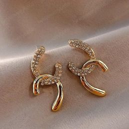 Koreaanse eenvoudige glanzende Zicron onregelmatige oorknopjes voor vrouwen studenten elegante schattige boucle d'oreille sieraden