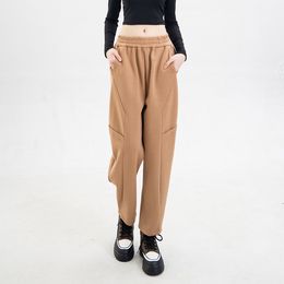 Pantalon coréen tricoté décontracté pour femme, ample, taille haute, jambes larges, radis, nouvelle collection printemps et automne