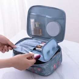 Bolsa cosmética de estilo coreano bolso de tocador de gran capacidad portátil bolsita de viaje de dos vías de dos vías