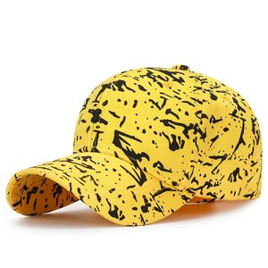 Style coréen coton peinture taches Graffiti casquettes de Baseball Snapback Hip Hop rue mode chapeau femmes hommes en plein air Protection solaire chapeau