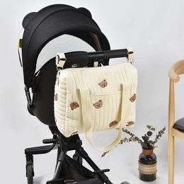 Couches de style coréen grande capacité maman poussette portable baby articles organisateur maternité sac à bandoulière l2405