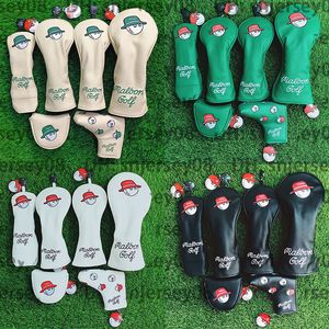 Koreaanse stijl golf mabs hybride headcover, stijlvol ontwerp, nnabs logo geborduurd op putter lederen golf putter cover club hoofdomslag clwawy golf hoofdomslag