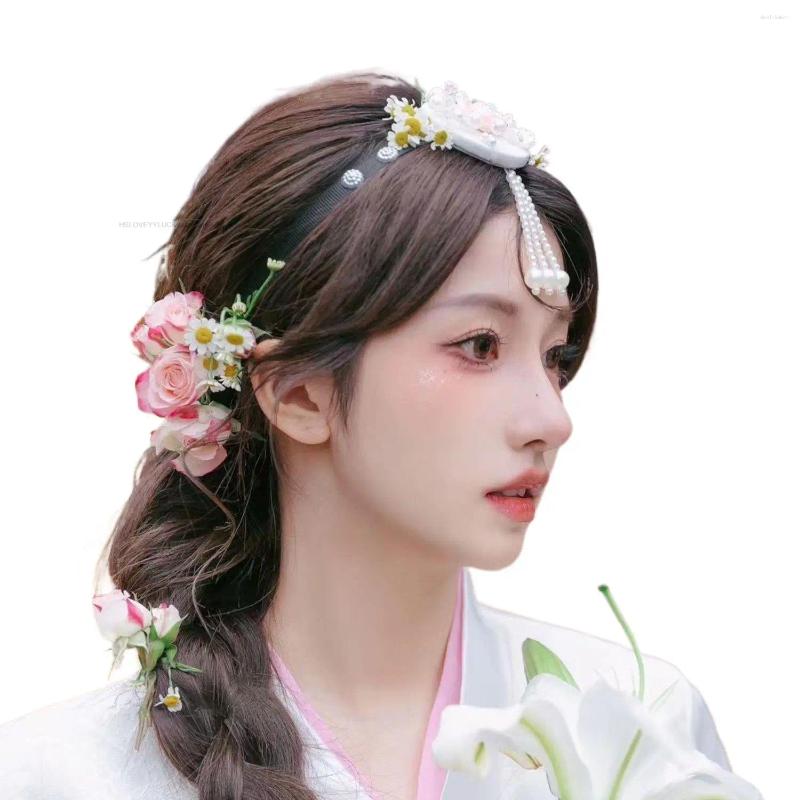Korean Style Hanbok Hairband Women Hair Accessory Traditional Clothes Headwear Cosplay Party Festival Gifts
