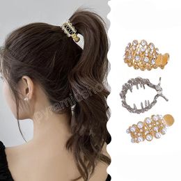 Estilo coreano High Ponytail Hair Claw for Women Girls Pequeños clips de cabello dulce fresco