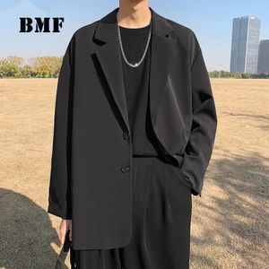 Style coréen Hip Hop ample grande taille costume mâle Kpop surdimensionné hauts vêtements pour hommes Ulzzang mode manteau Streetwear vestes 240118