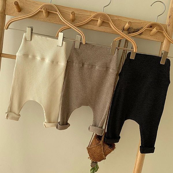 Pantalones elásticos de estilo coreano para bebés y niñas, pantalones elásticos para primavera y otoño, pantalones para niños pequeños, mallas 20220927 E3