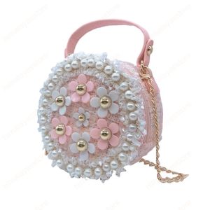 Style coréen enfants sacs à main et sacs à main perle Mini sacs à bandoulière pour femmes petit porte-monnaie filles argent fête sac à main cadeau
