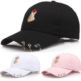 Koreaanse stijl dame honkbal caps lente zomer vingers liefde zilverachtige ringen decoratie zon bescherming hoed outdoor sport bal cap voor mannen en vrouwen